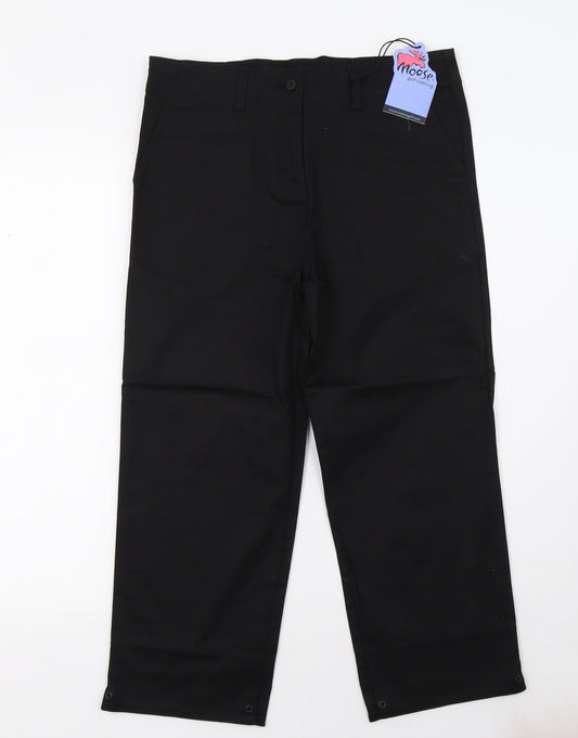 Womens UK Size 12 moose Regular Fit  Black Trousers