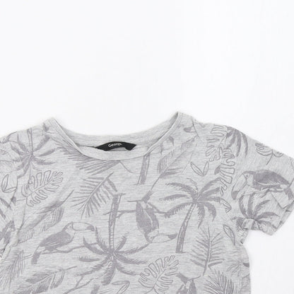 George Boys Grey Polka Dot  Basic T-Shirt Size 6-7 Years
