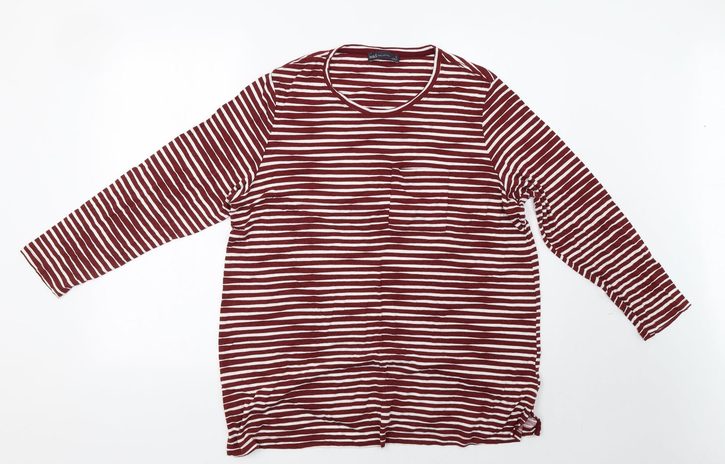 Womens UK Size 20 Marks and Spencer Red Pullover Sweatshirt