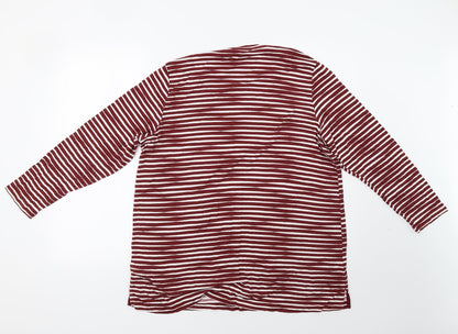Womens UK Size 20 Marks and Spencer Red Pullover Sweatshirt