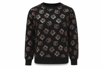 Front view of George women’s black pullover sweatshirt, size S