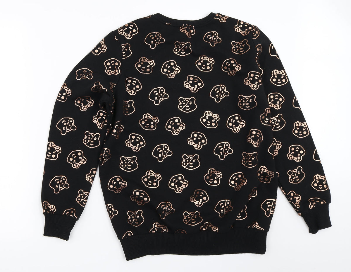 Back view of George women’s black pullover sweatshirt, size S