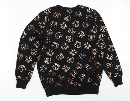 Back view of George women’s black pullover sweatshirt, size S