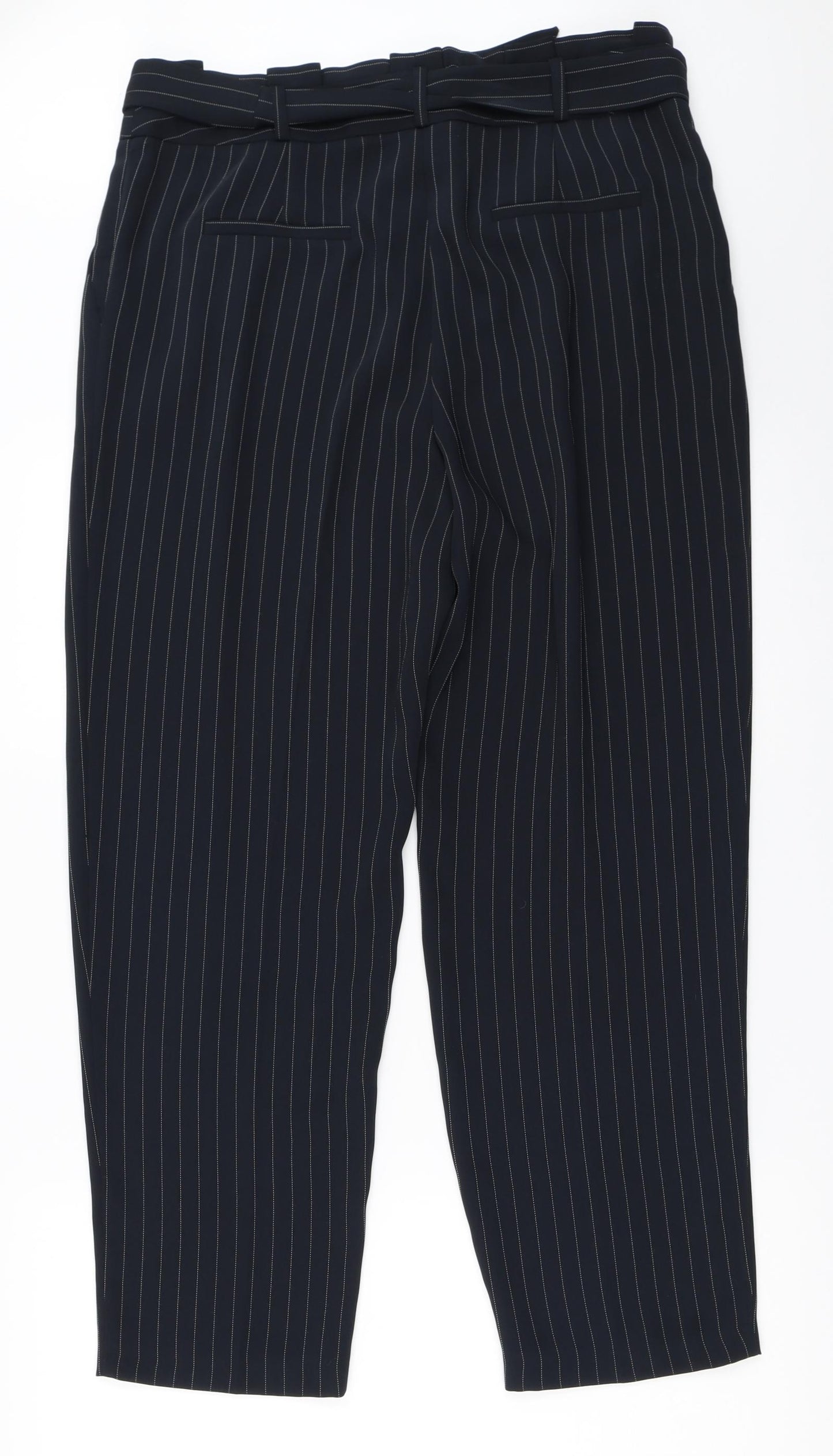 Womens UK Size 14 Oasis Regular Fit  Black Trousers