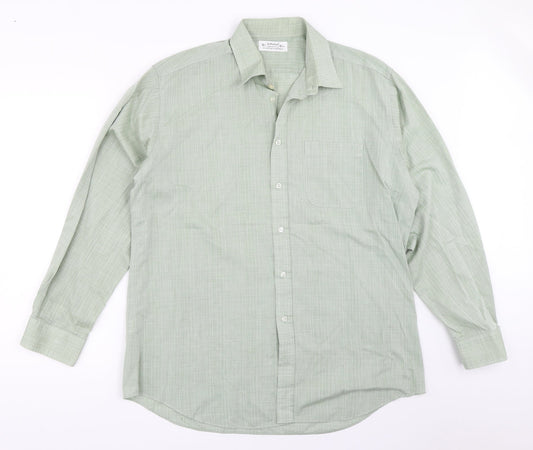 St Michael Mens Green    Button-Up Size 16.5