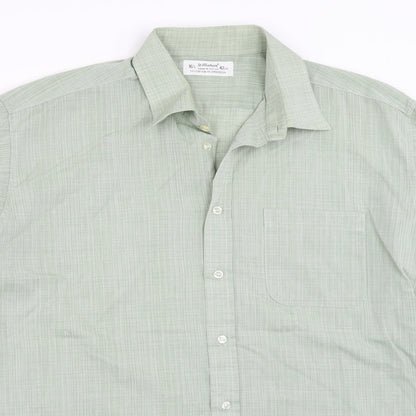 St Michael Mens Green    Button-Up Size 16.5