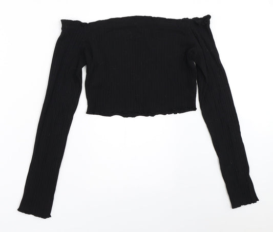 SheIn Womens Black   Basic Blouse Size L