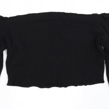 SheIn Womens Black   Basic Blouse Size L