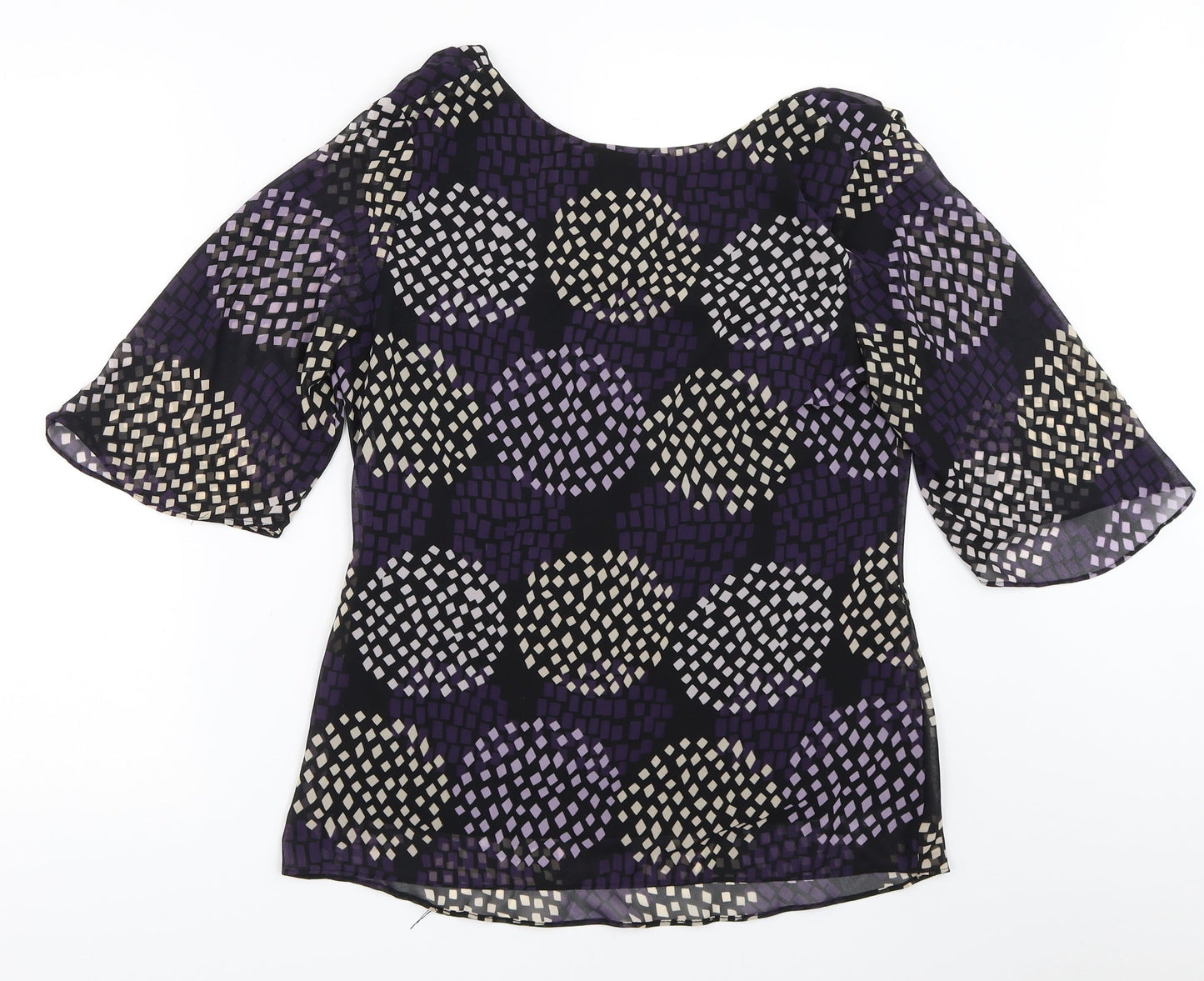 Womens UK Size 12 BM Black Basic Blouse