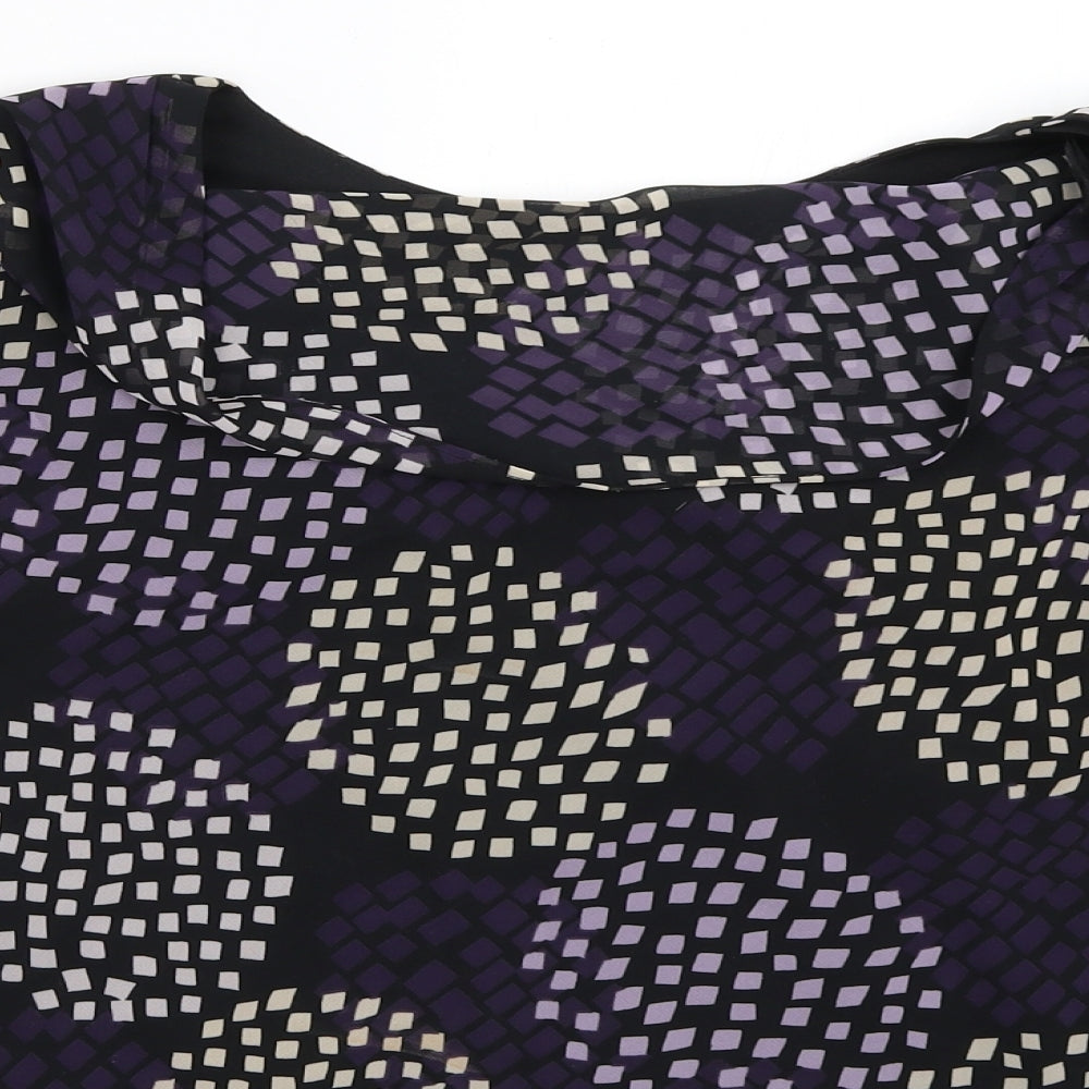 Womens UK Size 12 BM Black Basic Blouse