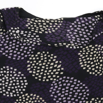 Womens UK Size 12 BM Black Basic Blouse