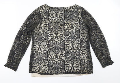 Womens UK Size 14 Marks and Spencer Black Basic Blouse