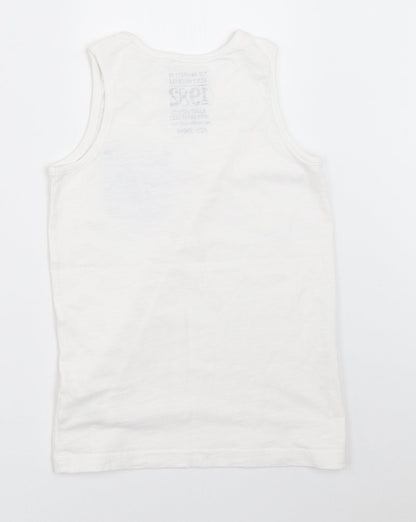 NEXT Boys White   Basic Tank Size 7 Years