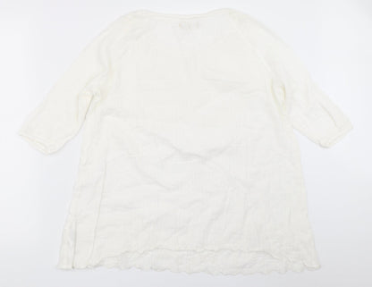 Southern Cotton Womens White   Basic Blouse Size 42