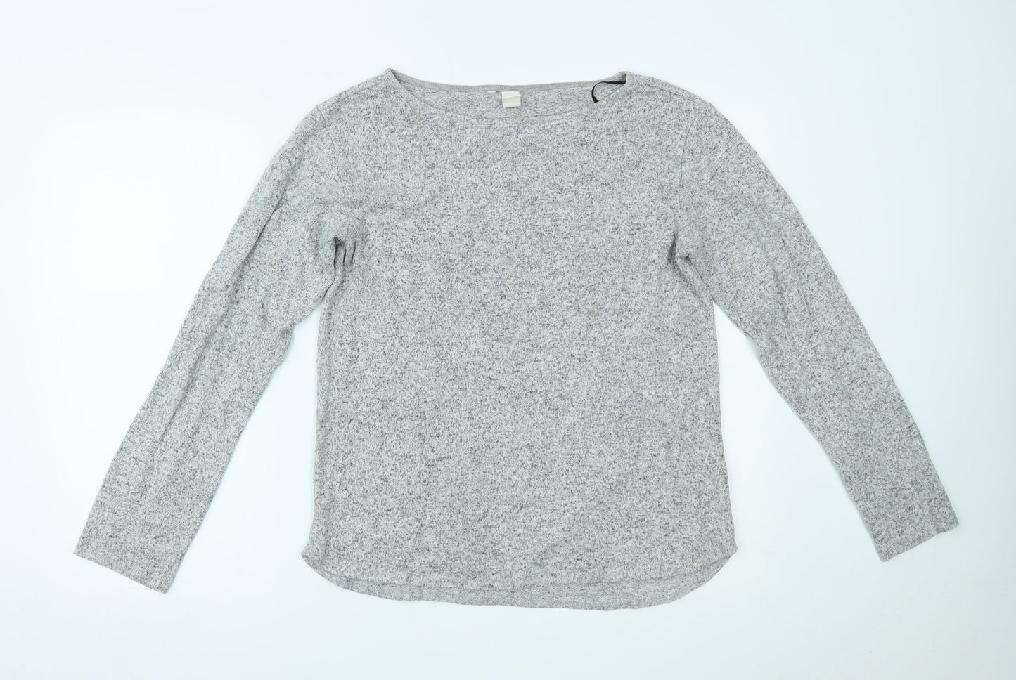 Womens UK Size S H&M Grey Basic Blouse