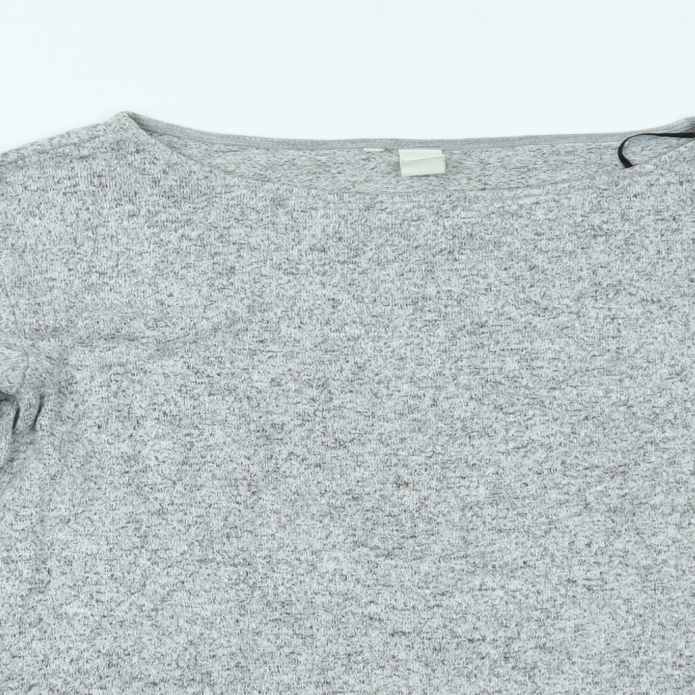 Womens UK Size S H&M Grey Basic Blouse