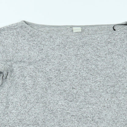 Womens UK Size S H&M Grey Basic Blouse