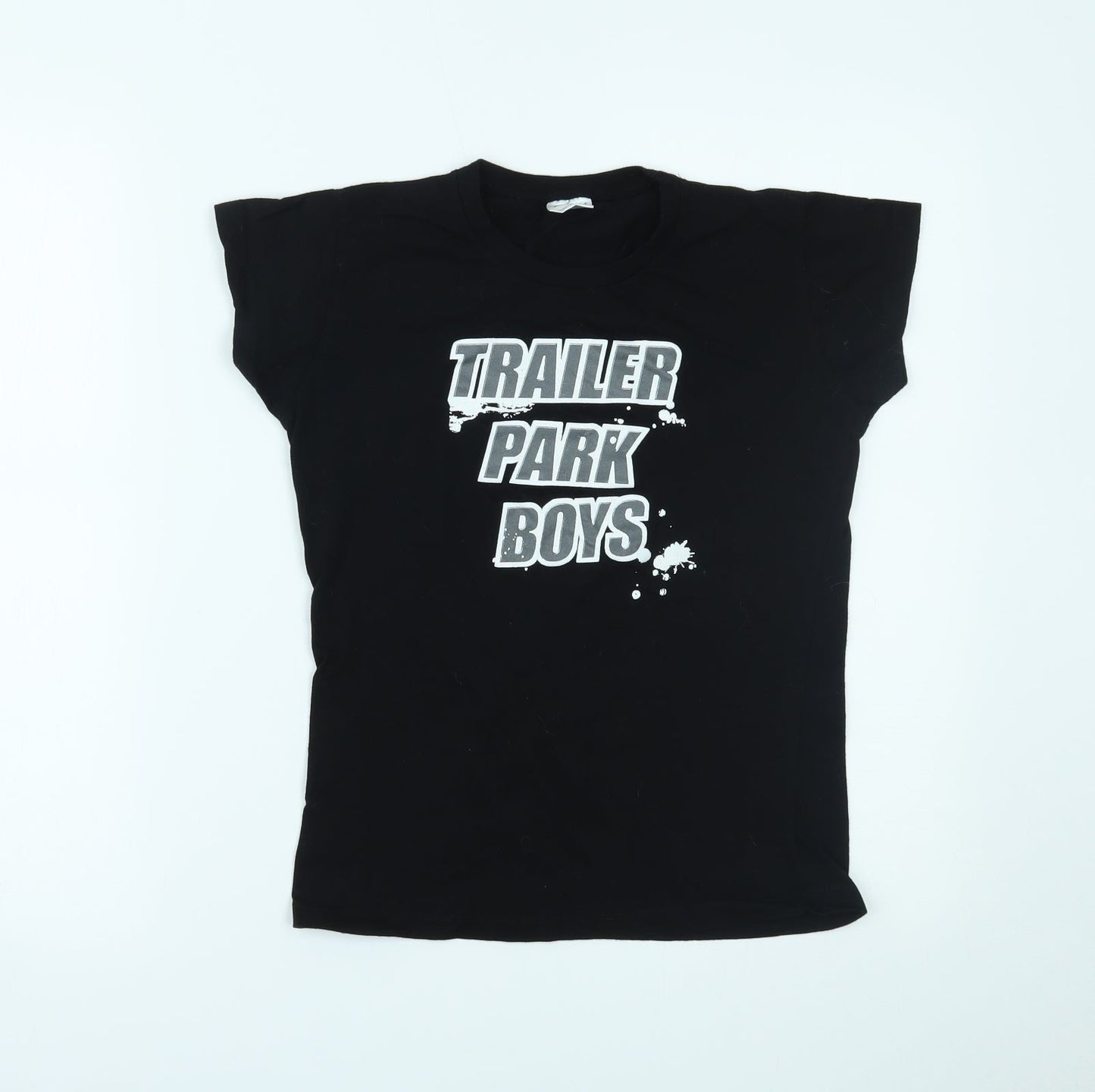 Womens UK Size M JHK Black Basic T-Shirt
