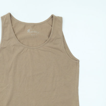 Womens UK Size M ORSAY Beige Basic Tank