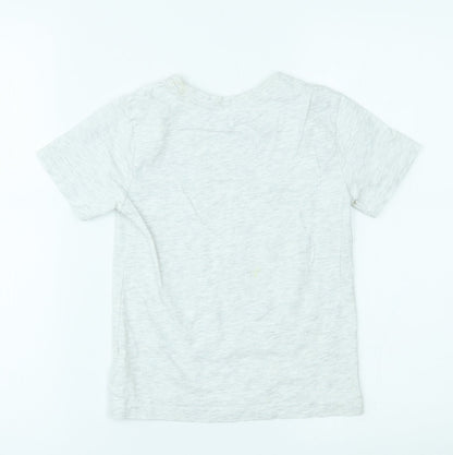 Primark Girls Grey   Basic T-Shirt Size 6-7 Years