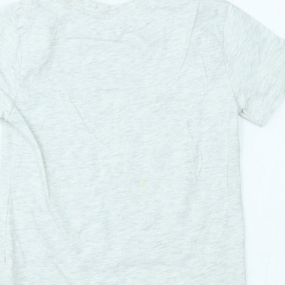 Primark Girls Grey   Basic T-Shirt Size 6-7 Years