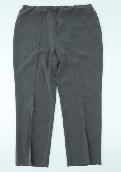 Bonmarché Womens Grey   Trousers  Size 16 L27 in