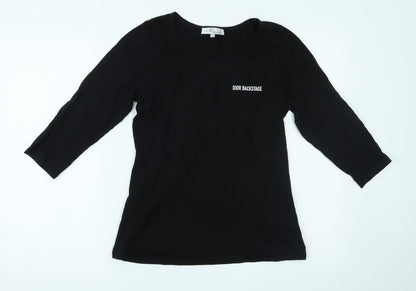 D Uniform Womens Black   Basic T-Shirt Size M
