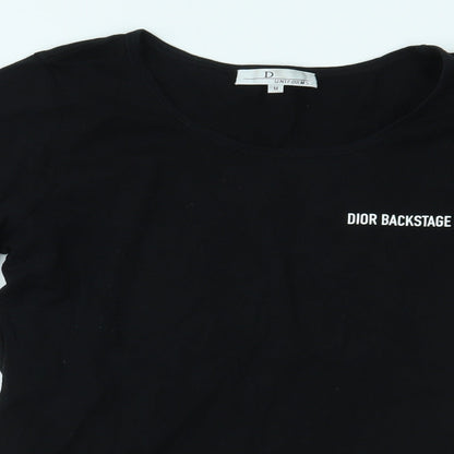 D Uniform Womens Black   Basic T-Shirt Size M