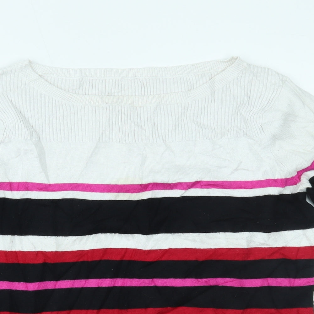 Womens UK Size 12 M&Co Multicoloured Basic Blouse