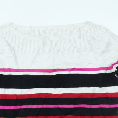 Womens UK Size 12 M&Co Multicoloured Basic Blouse