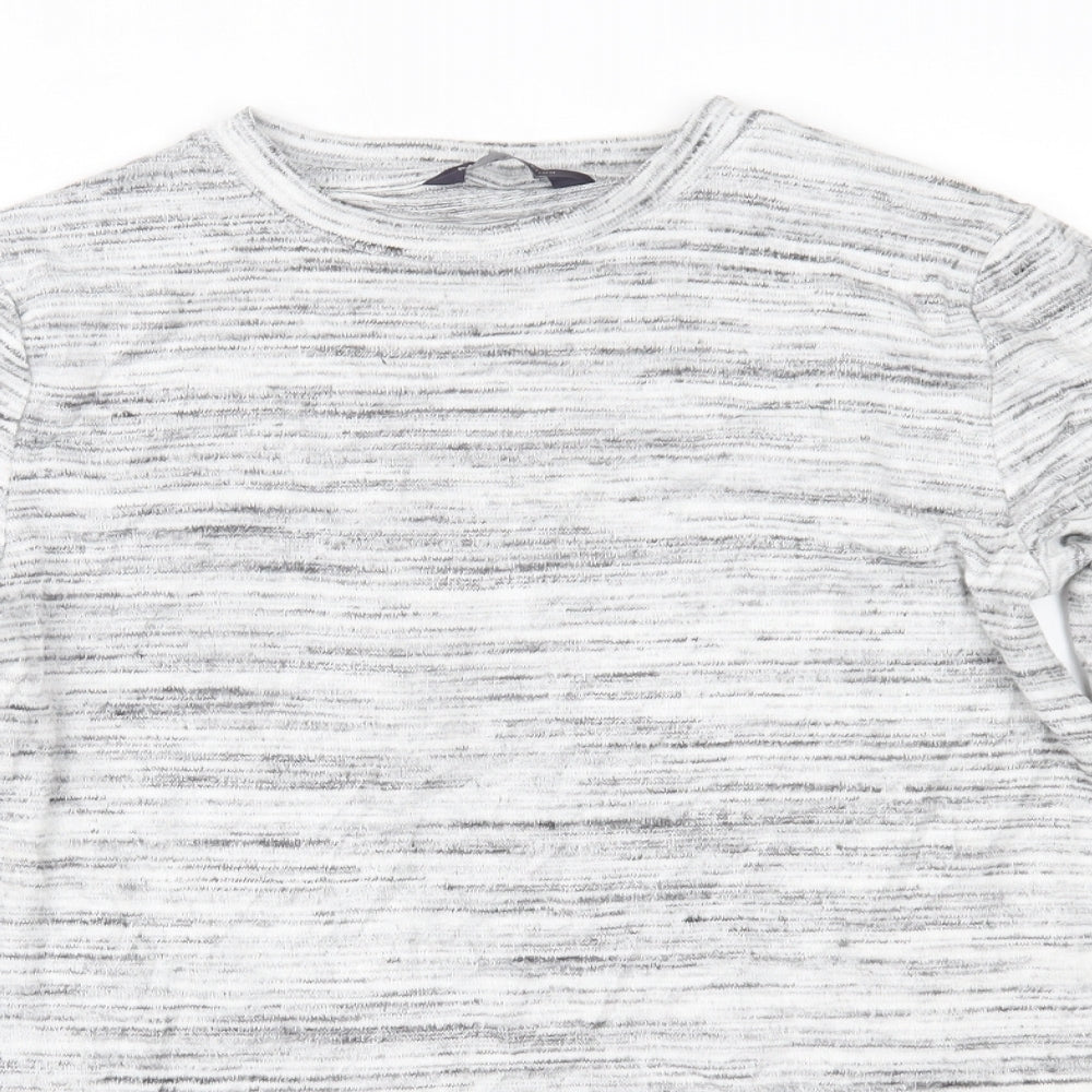 Womens UK Size 8 Marks and Spencer Grey Basic Blouse