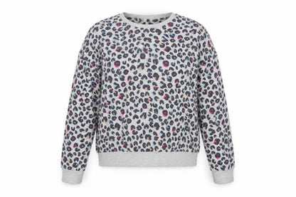Front view of Marks & Spencer girls’ multicoloured animal print jumper, size 14, years