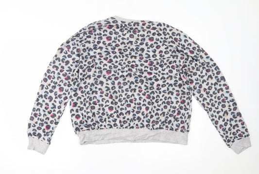 Marks and Spencer Girls Multicoloured Animal Print  Pullover Jumper Size 14 Years