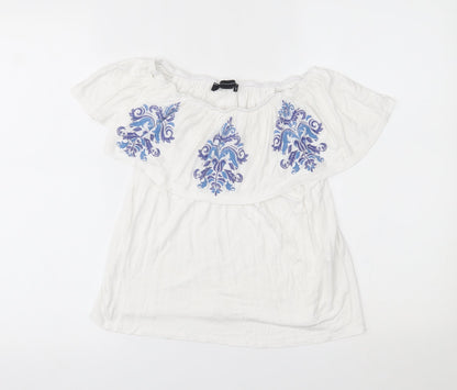 Primark Womens White   Basic Blouse Size 6