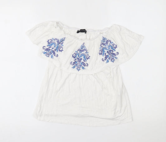 Primark Womens White   Basic Blouse Size 6