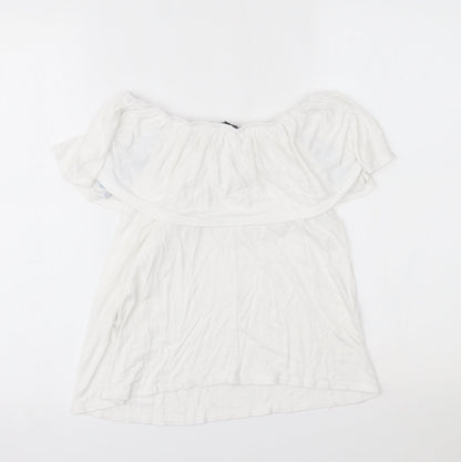 Primark Womens White   Basic Blouse Size 6