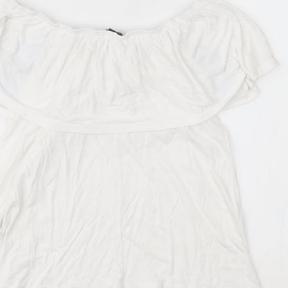 Primark Womens White   Basic Blouse Size 6