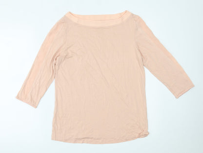 Womens UK Size 14 Preworn Pink Basic Blouse