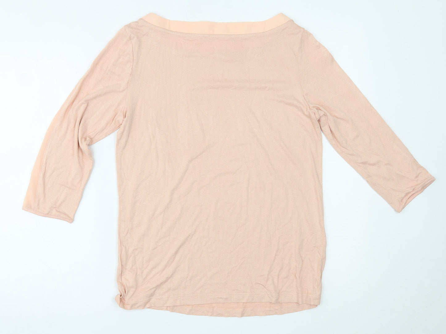 Womens UK Size 14 Preworn Pink Basic Blouse