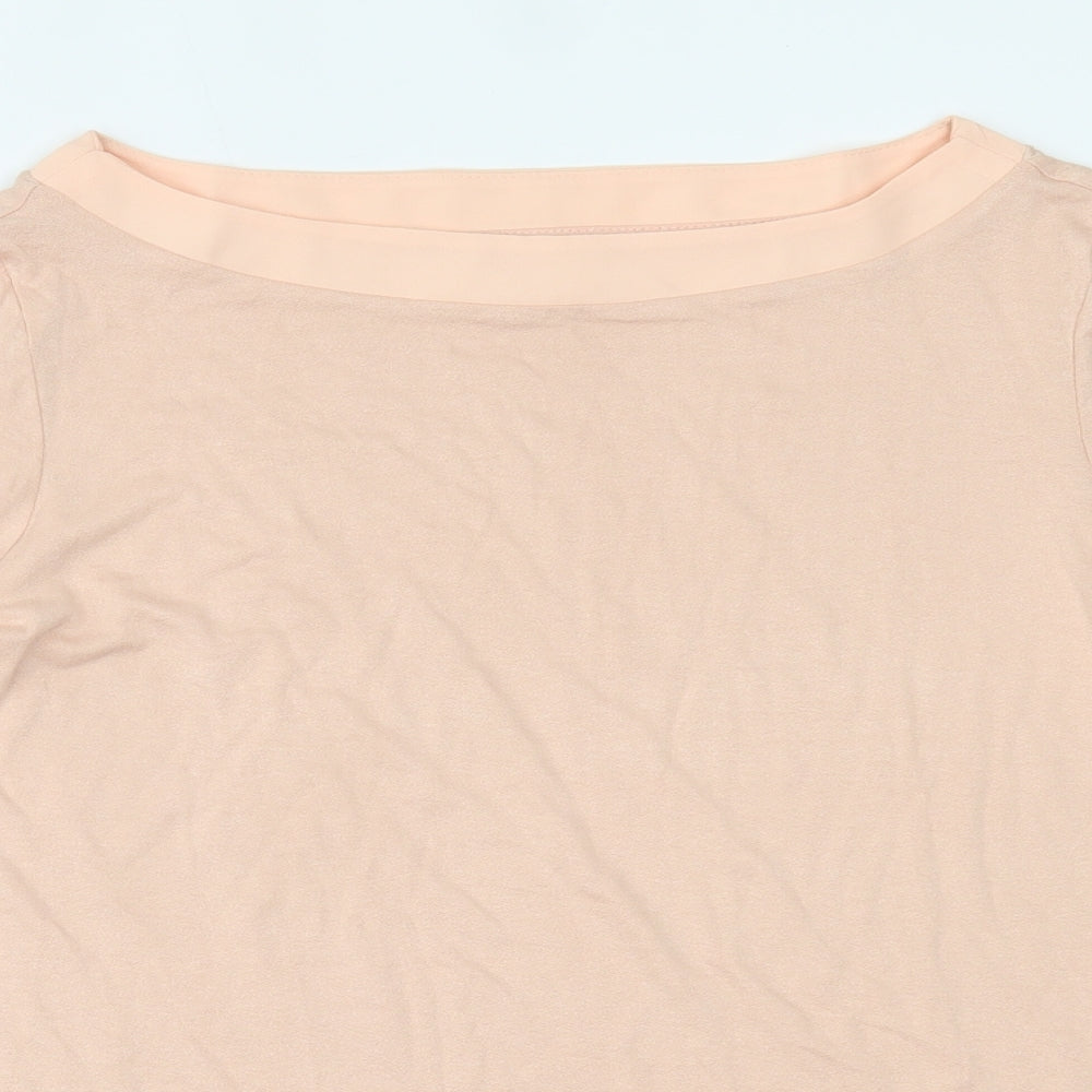 Womens UK Size 14 Preworn Pink Basic Blouse