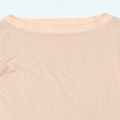 Womens UK Size 14 Preworn Pink Basic Blouse