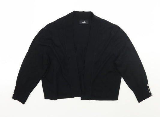 Womens UK Size M Wallis Black Cardigan Jumper