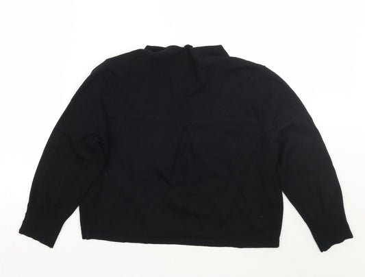 Womens UK Size M Wallis Black Cardigan Jumper