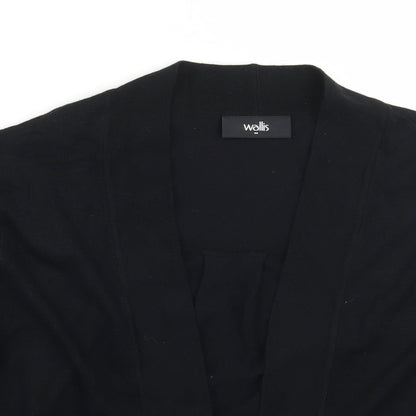 Womens UK Size M Wallis Black Cardigan Jumper