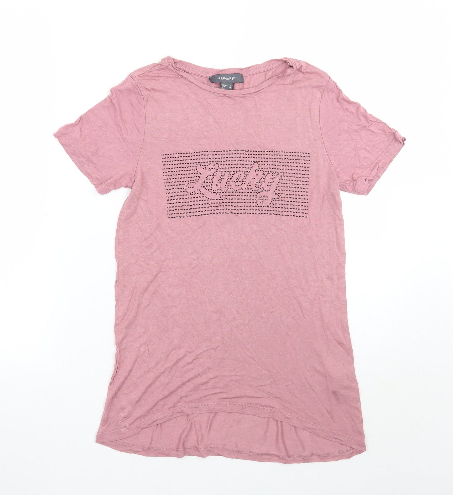 Primark Womens Pink   Basic T-Shirt Size 8