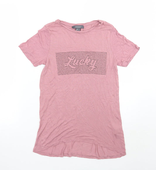 Primark Womens Pink   Basic T-Shirt Size 8