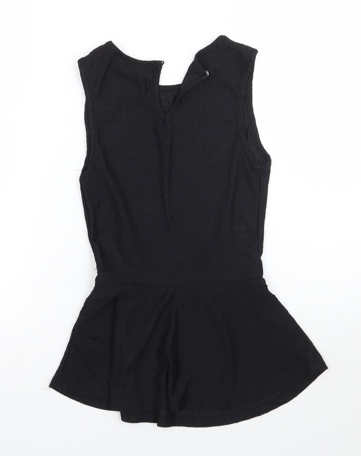 Womens UK Size 6 Newlook Black Basic T-Shirt
