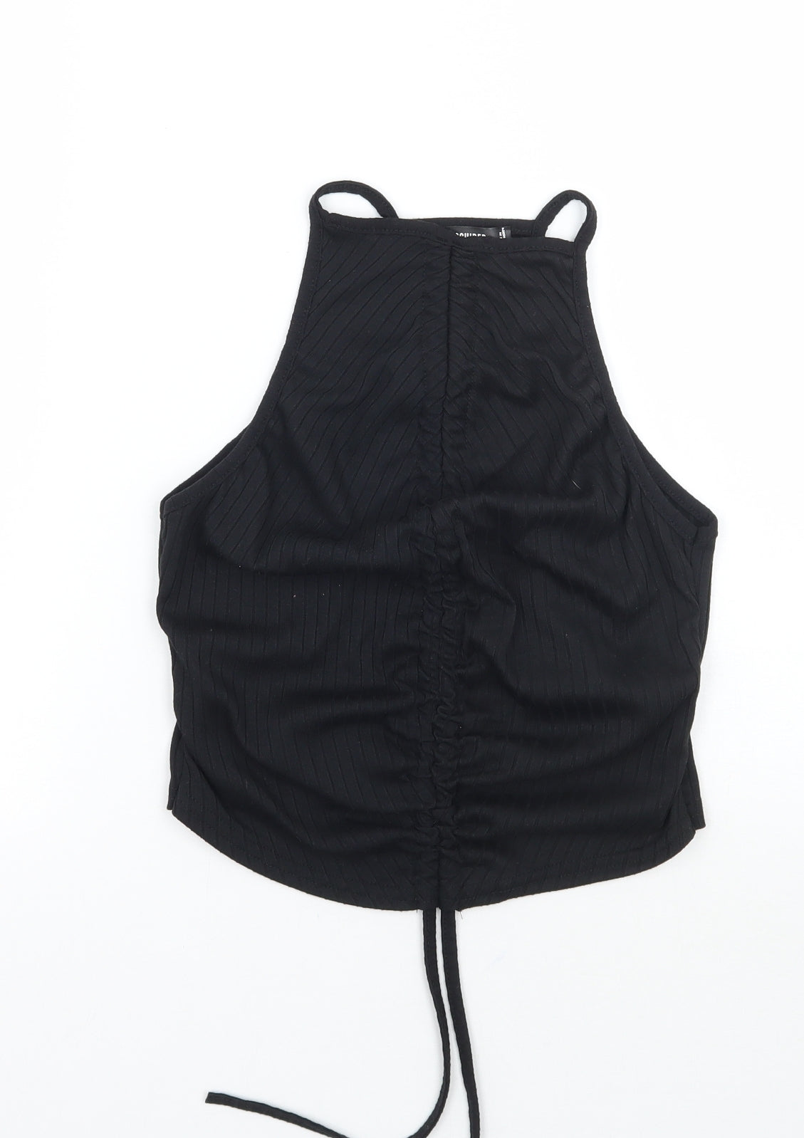 Womens UK Size 6 Missguided Black Basic Tank