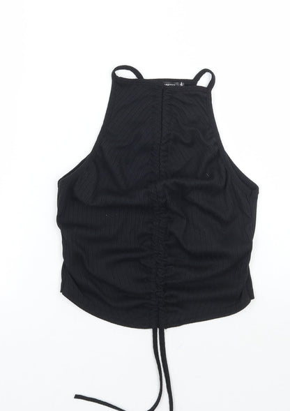 Womens UK Size 6 Missguided Black Basic Tank