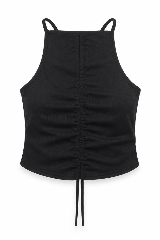 Womens UK Size 6 Missguided Black Basic Tank